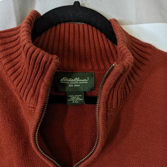Eddie Bauer XXL Quarter Zip Sweater SUPER COZY - Picture 10 of 12